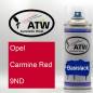 Preview: Opel, Carmine Red, 9ND: 400ml Sprühdose, von ATW Autoteile West.